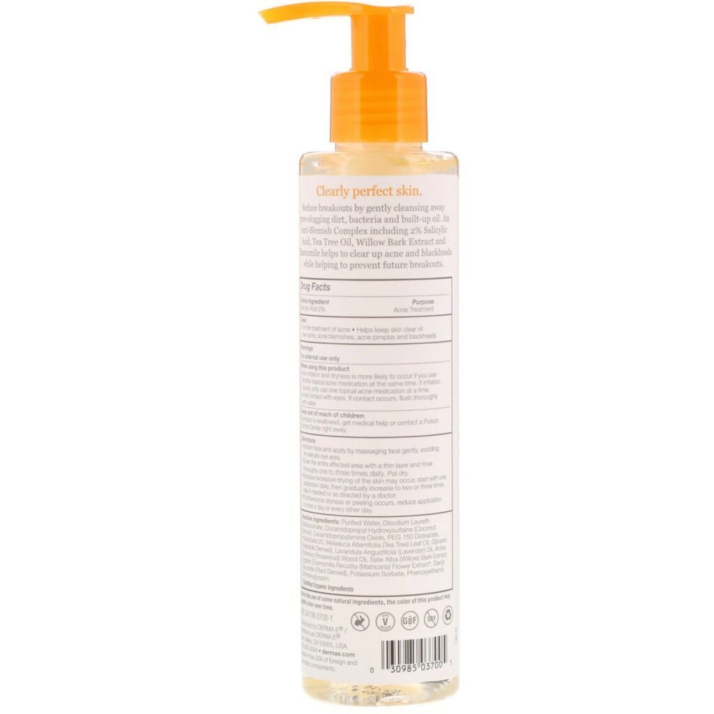 Derma E, Acne Deep Pore Cleansing Wash, 6 fl oz (175 ml) - Imagem 2