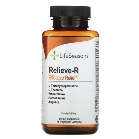 LifeSeasons, Relieve-R, Effective Relief, 46 Vegetarian Capsules