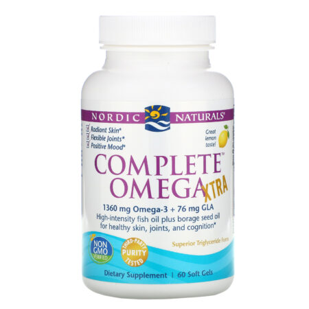 Nordic Naturals, Complete Omega Xtra, Limão, 1.000 mg, 60 Cápsulas Gelatinosas - Image 3