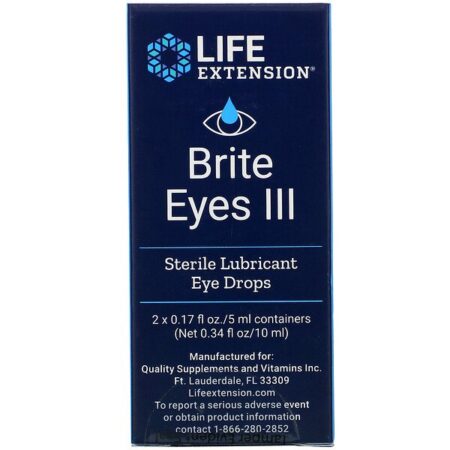 Life Extension, Brite Eyes III, 2 Frascos, 5 ml (0,17 fl oz.) Cada