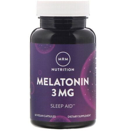 MRM, Nutrição, Melatonina, 3 mg, 60 Cápsulas Vegetais