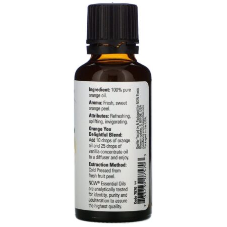 Now Foods, Óleos Essenciais, Laranja, 30 ml (1 fl oz) - Imagem 2