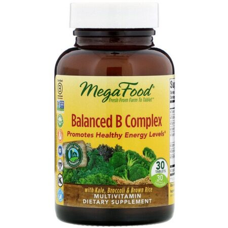 MegaFood, Complexo B Balanceado, 30 Tabletes