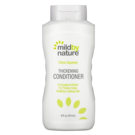 Mild By Nature, Condicionador Espessante, Complexo B e Biotina, Toque Cítrico, 473 ml (16 fl oz)