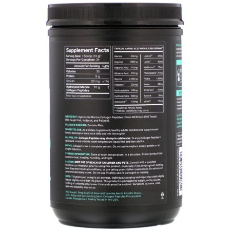 Sports Research, Peptídeos de Colágeno Marinho, Sem Sabor, 340 g - Image 2