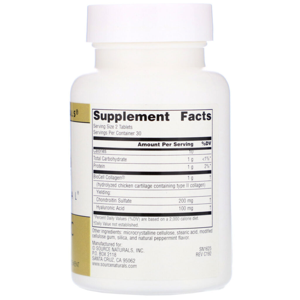Source Naturals, Skin Eternal, Hyaluronic Acid, 50 mg, 60 Tablets - Imagem 2