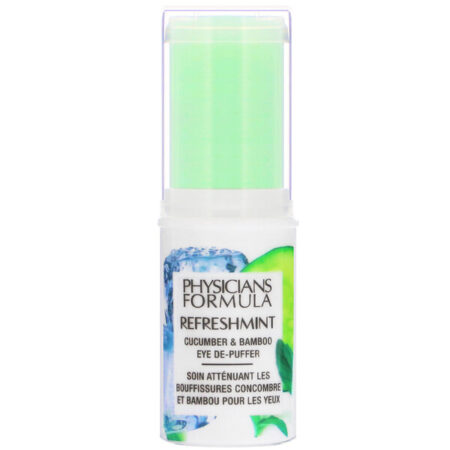 Physicians Formula, RefreshMint, Spray de Pepino e Bambu para Desinchar os Olhos, 0,45 oz (12,8 g)