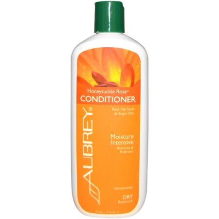 Aubrey Organics, Condicionador de Madressilva, restaura e hidrata, para cabelos secos, 11 oz fl (325 ml)