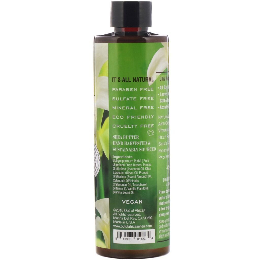 Out of Africa, Shea Body Oil, Vanilla, 9 fl oz (266 ml) - Imagem 2