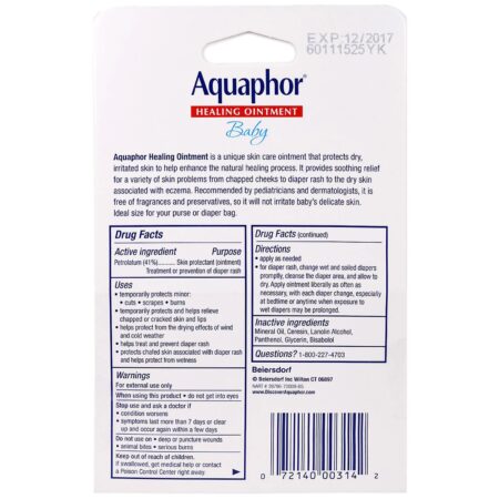 Aquaphor, Baby Healing Ointment, 2 Tubes, 0.35 oz (10 g) Each - Image 3