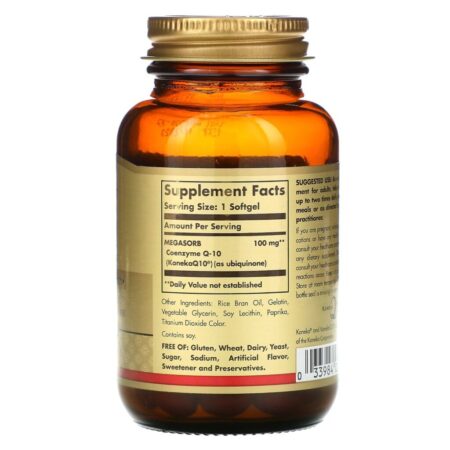 Solgar, Megasorb CoQ-10, 100 mg, 90 Cápsulas Softgel - Imagem 2