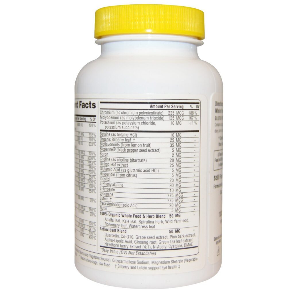 Super Nutrition, SimplyOne, Multivitamínico de Potência Tripla para Mulheres 50+, Sem Ferro, 90 Comprimidos - Imagem 3