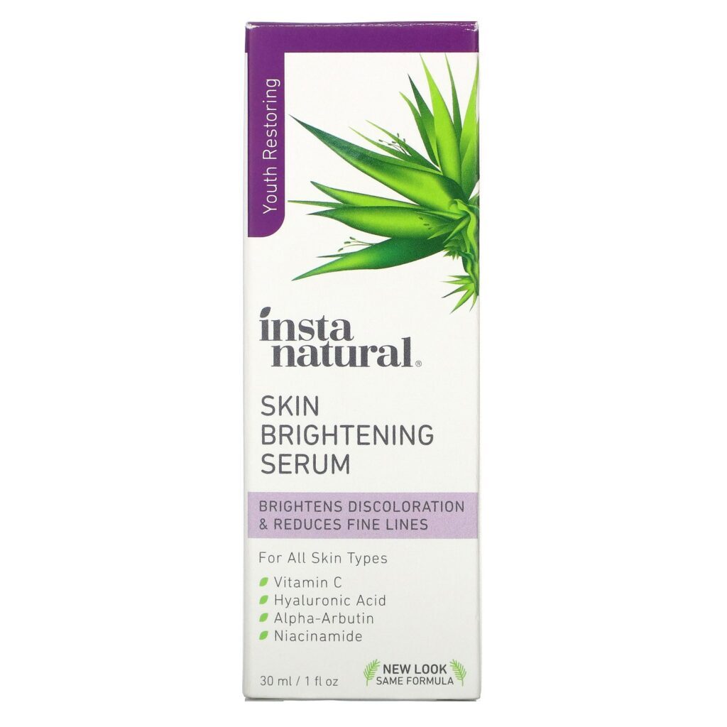 InstaNatural, Skin Brightening Serum, Youth Restoring, 1 fl oz (30 ml) - Imagem 2