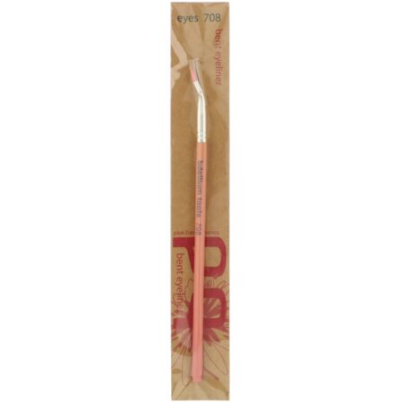 Bdellium Tools, Pink Bambu Series, Eyes 708, 1 Pincel Bent Eyeliner - Image 2