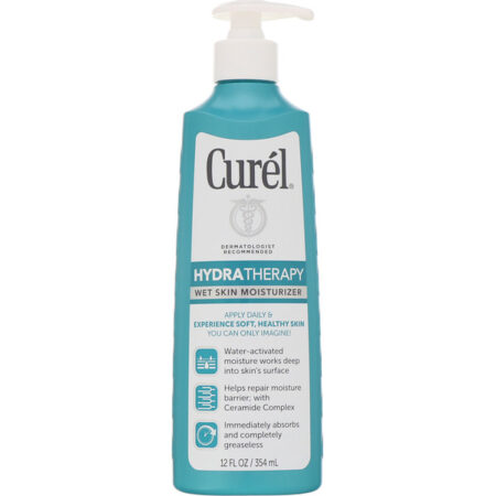 Curel, Terapia de hidratação, hidratante para pele molhada, 12 fl oz (354 ml)