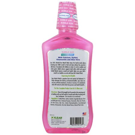 Xlear, Enxaguante Bucal Spry Kid’s, Suporte ao Esmalte, Sem Álcool, Chiclete Natural, 473 ml (16 fl oz) - Image 2