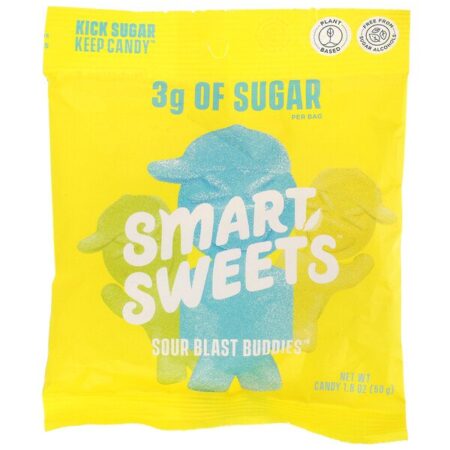 SmartSweets, Sour Blast Buddies, Berry, Blue Raspberry, Lime, Lemon, Orange, 1.8 oz (50 g)