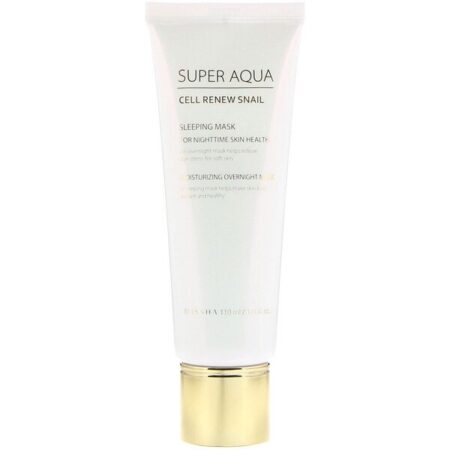 Missha, Super Aqua, Snail para Renovação Celular, Máscara para Dormir, 3,7 fl oz (110 ml)