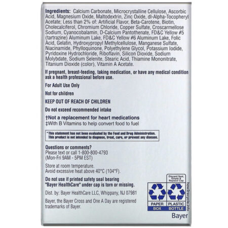 One-A-Day, Women’s 50+ Complete Multivitamin, 65 Tablets - Imagem 3