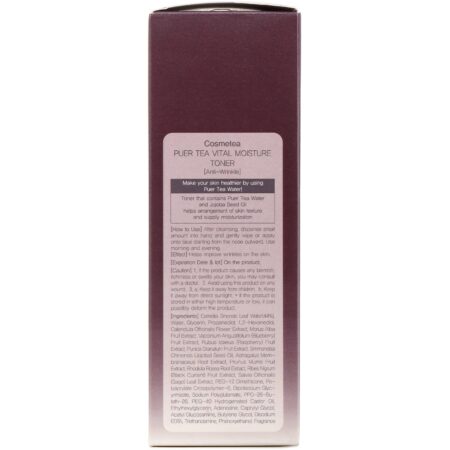 Cosmetea, Chá Puer, Tonificador Hidratante Vital, 5,29 fl oz (150 ml) - Image 3