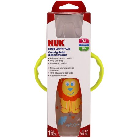 NUK, Large Learner Cup, 9+ Months, Boy, 1 Cup, 10 oz (300 ml) - Image 2