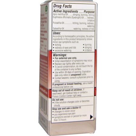 Similasan, Alíveio da Vermelhidão e Coceira nos Olhos, 0,33 fl oz (10 ml) - Imagem 2