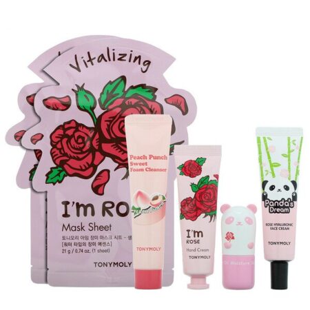 Tony Moly, Glow For It, Roses & Peaches Set, 6 Piece Set