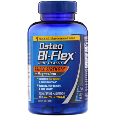 Osteo Bi-Flex, Saúde das Articulações, Força Tripla + Magnésio, 80 Comprimidos Revestidos - Image 3