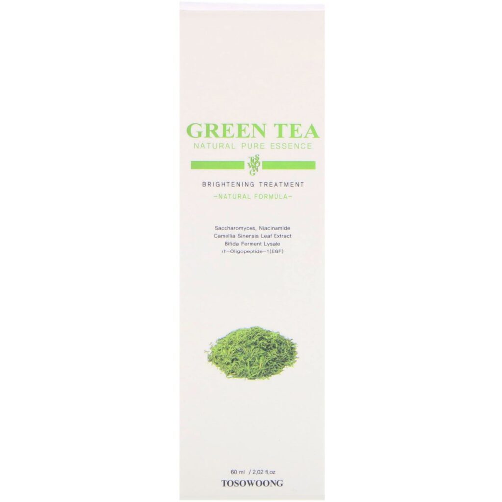 Tosowoong, Pura Essência Natural de Chá Verde, Tratamento Clareador, 60 ml - Imagem 2