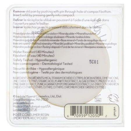 Jane Iredale, PurePressed Base, Mineral Foundation Refill, SPF 15 PA++, Velvet, 0.35 oz (9.9 g) - Image 3