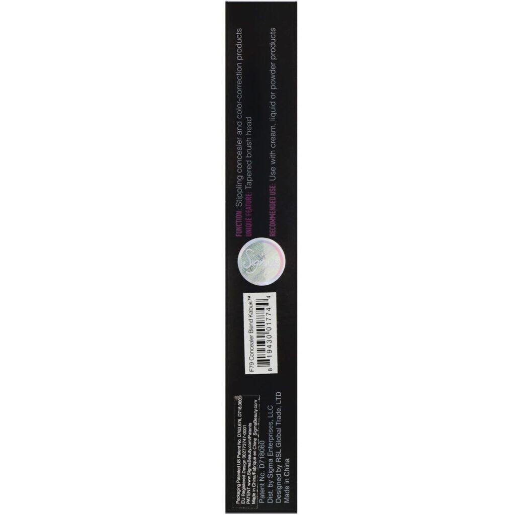 Sigma, F79, Pincel para aplicação de corretivo Kabuki, 1 pincel - Imagem 3