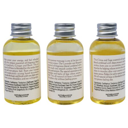 Smith & Vandiver, Spa...ah, Óleos de Massagem, Kit com 3 Unidades, 2 fl oz (60 ml) Cada - Image 2