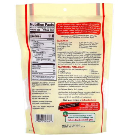 Bob's Red Mill, Paleo Baking Flour, Grain Free, Gluten Free, 16 oz (454 g) - Image 2