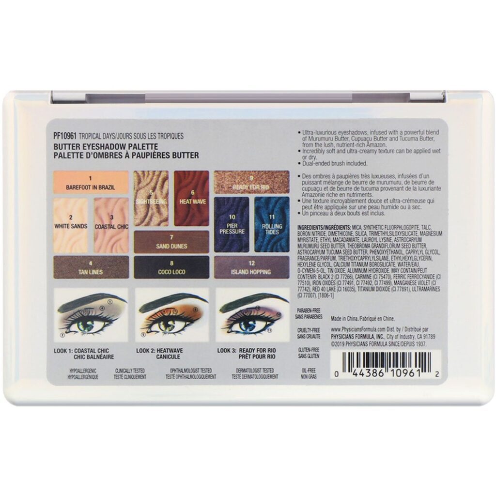 Physicians Formula, Butter, Paletas de Sombras, Dias Tropicais, 0,55 oz (15,6 g) - Imagem 2