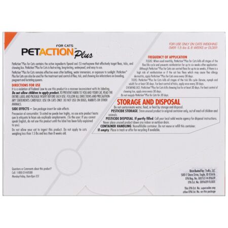 PetAction Plus, Para Gatos, 3 Doses - 0,5 ml Cada - Image 2