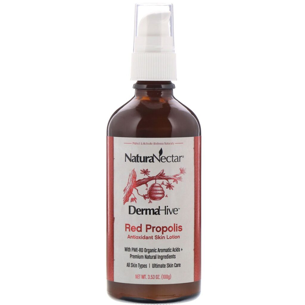 NaturaNectar, DermaHive, Red Propolis Antioxidant Skin Lotion, 3.53 oz (100 g) - Imagem 3