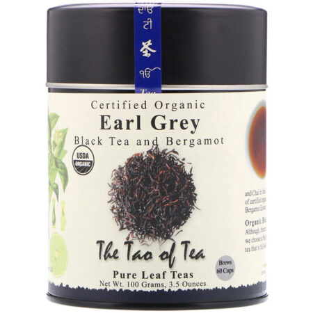 The Tao of Tea, Chá Preto Orgânico Certificado e Bergamota, Cinza do Lorde, 3,5 onças (100 g)