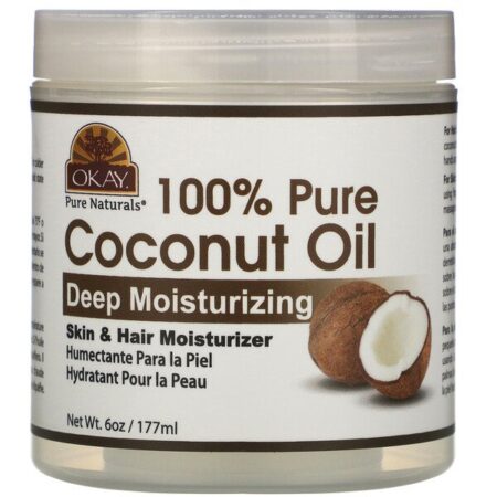 Okay Pure Naturals, 100% Pure Coconut Oil, Deep Moisturizing, 6 oz (177 ml)