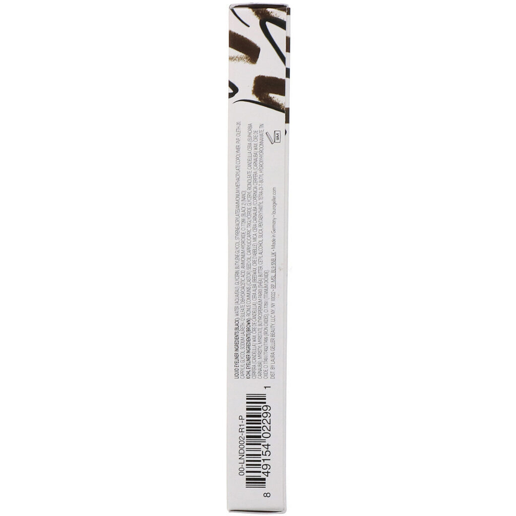 Laura Geller, Line-N-Define, delineador dimensional duplo, delineador líquido, preto/marrom, 2 ml - Imagem 3