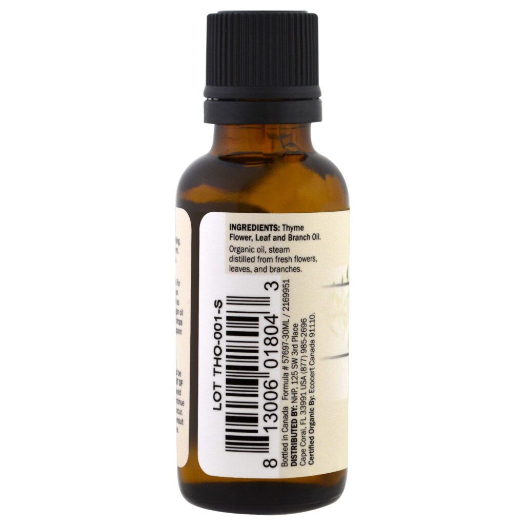 Dr. Mercola, Óleo Essencial Orgânico, Tomilho, 1 oz (30 ml) - Imagem 2