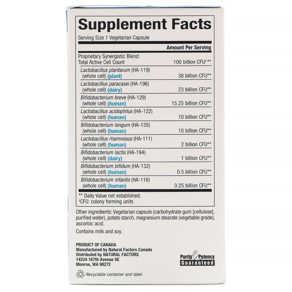 Natural Factors, Ultimate Probiotic, Critical Care, 100 Billion CFU, 30 Vegetarian Capsules - Imagem 2