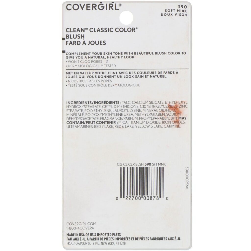 Covergirl, Clean, Blush cor clássica, 590 Marta suave, 7,7 g - Imagem 3