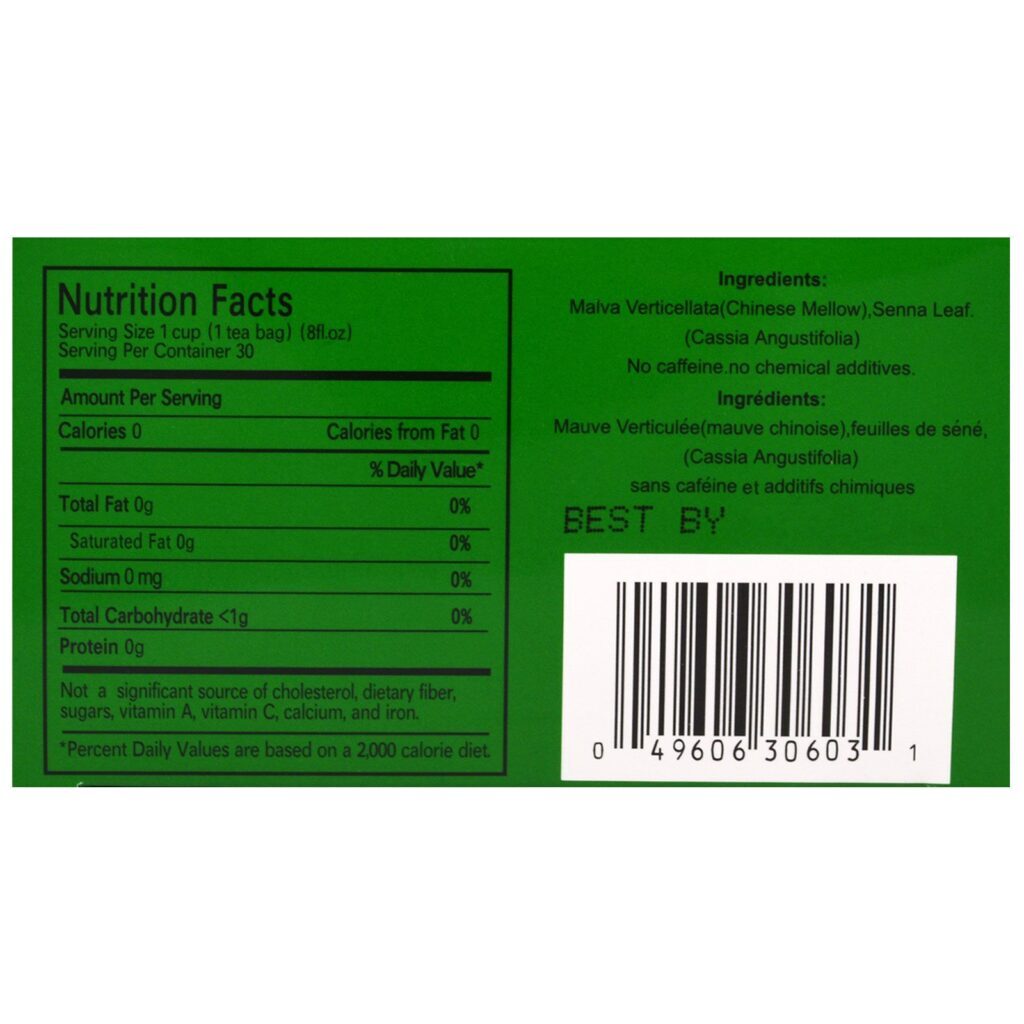 Uncle Lee's Tea, Legends of China, Bebida herbal 100% natural da Dieter, sem cafeína, 30 saquinhos de chá, 69 g - Imagem 2