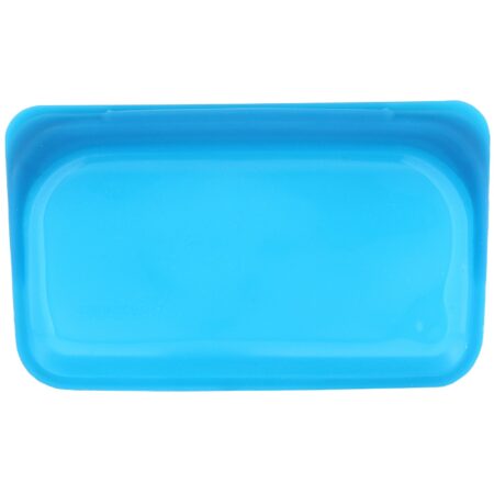 Stasher, Embalagem Reutilizável de Silicone para Alimentos, Tamanho Lanche Pequeno, Azul, 293,5 ml (9,9 fl oz) - Image 3