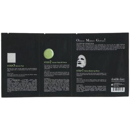 Double Dare, OMG!, Platinum Green Facial Mask Kit, 1 Kit - Image 2