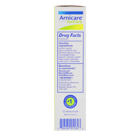 Boiron, Arnicare Foot Care Cream, Unscented, 4.2 oz (120 g) - Image 3