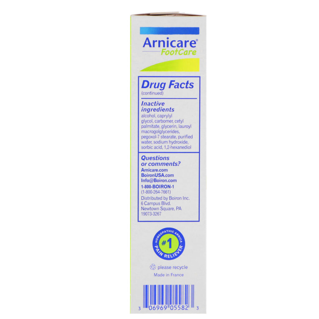 Boiron, Arnicare Foot Care Cream, Unscented, 4.2 oz (120 g) - Imagem 3