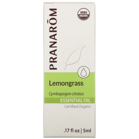 Pranarom, Essential Oil, Lemongrass, .17 fl oz (5 ml) - Image 2