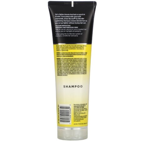 John Frieda, Sheer Blonde, Go Blonder, Shampoo clareador, 245 ml - Image 2