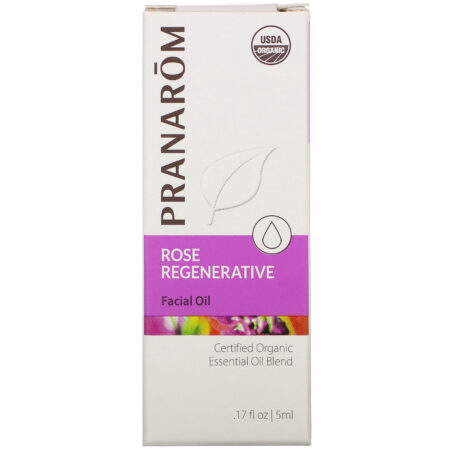 Pranarom, Essential Oil, Rose Regenerative Facial Oil, .17 fl oz (5 ml) - Image 2